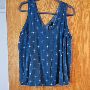 Torrid Navy Star Print Tank Top